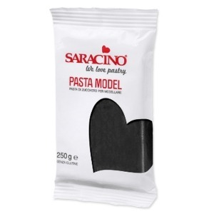 Masa do modelowania figurek CZARNA 250 g Saracino 