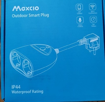 Gniazdo podwójne zewnętrzne Wifi smart plug Maxcio