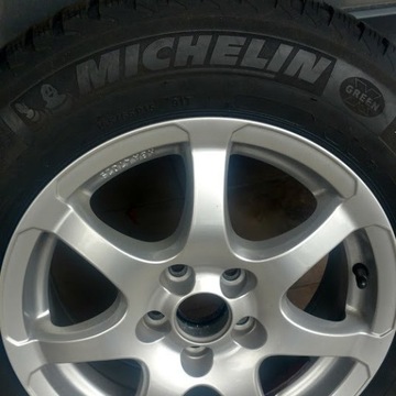 Koła zimowe 15''alufelgi, opony Michelin 195/65/15