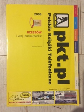 Polskie Książki Telefoniczne 2008 Rzeszów podkarp.