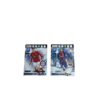 Karty piłkarskie Lewandowski oraz Messi 2017