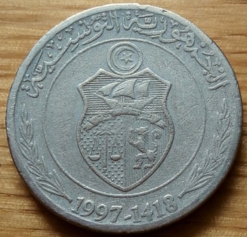 TUNEZJA - 1/2 dinara  z 1997 r 