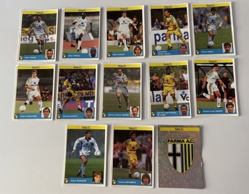 Komplet 13 naklejek Parma A.C - Panini 1997/8 