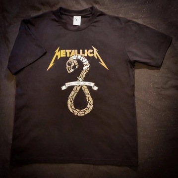 T-shirt handmade Metallica XL "Don't tread on me" - NOWY