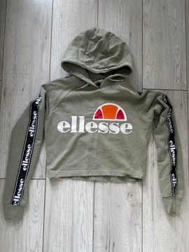 Bluza khaki ellesse krótka z kapturem XS (34)