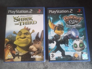 Shrek the Third nowy + Ratchet ps2