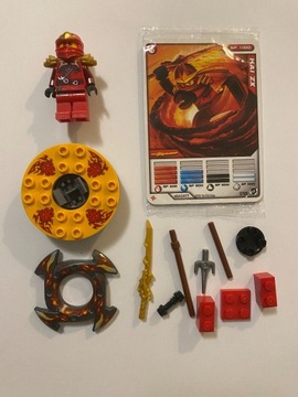 Zestaw Lego Ninjago 9561 Kai ZX + spinner + karty