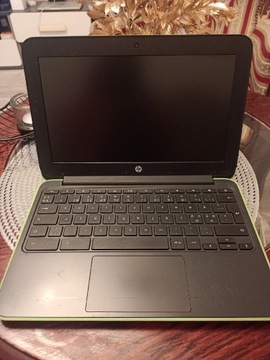 Chromebook HP czarno-zielony 