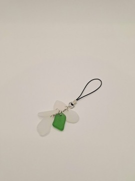 Zawieszka sea glass morskie szkło breloczek 