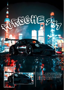 Plakat Porsche 911