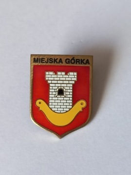 Herb miasta i gmina Miejska Górka przypinka pin