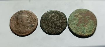 Trzy Rzymskie monety