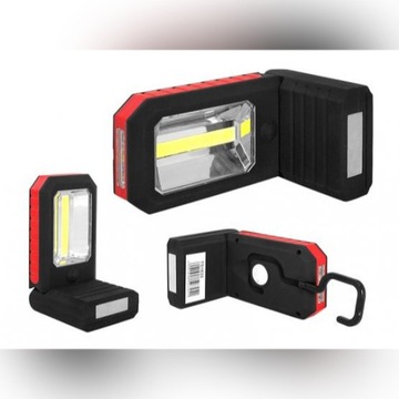 Lampa warsztatowa TS-1833 4-LED+COB 3xAAA z magnes