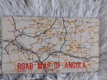 Road map of Angola 1972