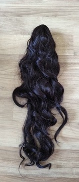 Włosy doczepiane długie 60cm czarne fale  outlet