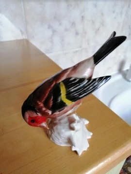 Goebel Figura Porcelana Ptaka Szczygieł 1972