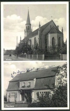 STARE KUROWO Altkarbe kościół plebania foto 1937