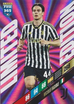 PANINI FIFA 365 2024 LIMITED FAGIOLI JUVENTUS