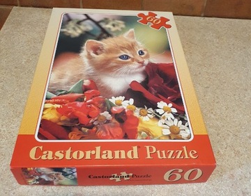 Puzzle 60 elementów Castorland kot kotek 