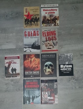 Zestaw 10 książek II wojna światowa stan jak nowe