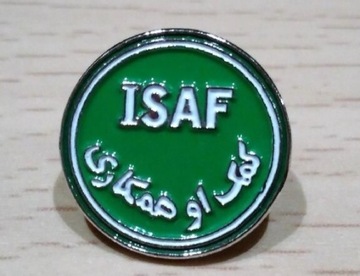 Wpinka, tzw. pins ISAF Afganistan 