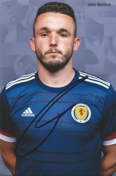 John MCGINN oryginalny autograf! EURO 2020