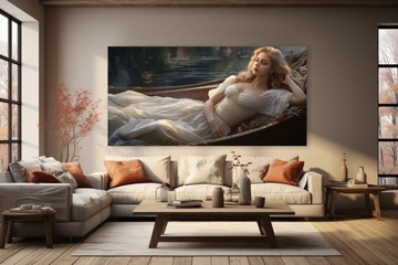 Duży obraz na płótnie Kobieta XXL 150 75