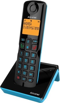 Alcatel S280 czarno-niebieski, zestaw głośnomówiący