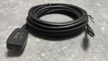 Przedłużacz USB-C z wzmacniaczem sygnału 5m