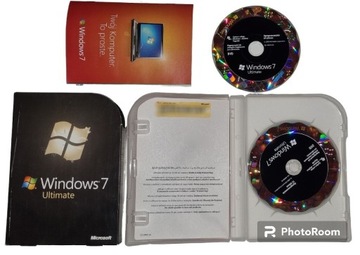 Windows 7 Ultimate BOX PL 32/64bit 2xDVD Oryginał