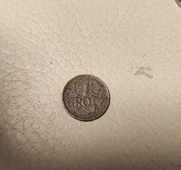 Moneta 1 grosz 1927 rok 