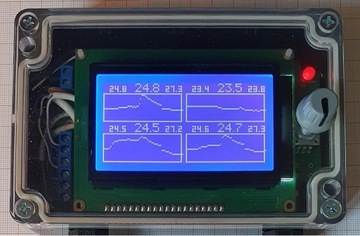 Rejestrator temperatur. Wykres.