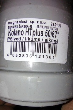 PCV kolanka 50mm 67° kan. wew. Magnaplast 15 szt.