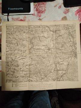 Mapa poniemiecka Sorau ( Żary) 1880 rok