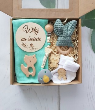 Prezent dla niemowlaka Gift Box Baby wyprawka