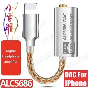 Wzmacniacz słuchawkowy Lightning do 3.5mm ALC5686 Dac