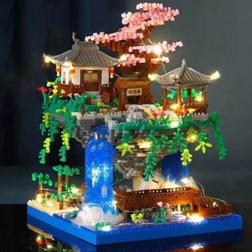 Klocki japoński dom na drzewie 