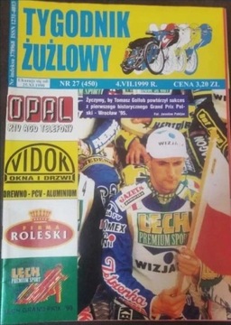 Żużel Speedway Tygodnik Żużlowy numer 27/1999rok