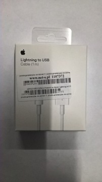 Nowy i zaplombowany przewód apple lightning usb 1m