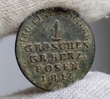 1 grosz 1816 B  Wielkie Księstwo Poznańskie