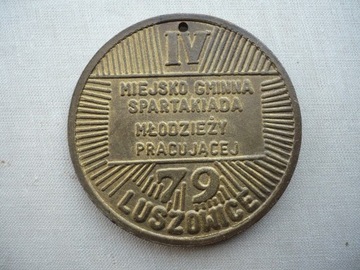 Medal Spartakiada Młodzieży Luszowice