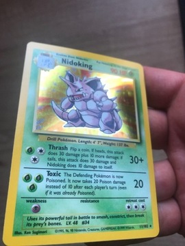 Karta pokemon nidoking base set 11/102 NM+