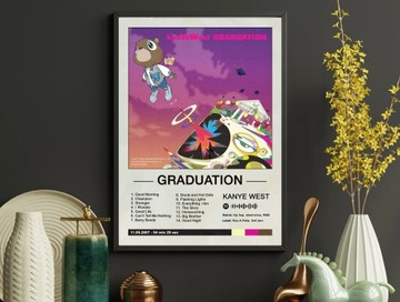 Plakat w ramce Kanye West - Graduation | 30x40 cm