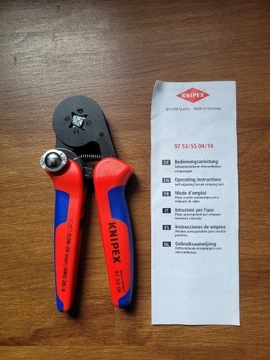 KNIPEX-zaciskarka do tulejek kablowych 0.08-16mm2.