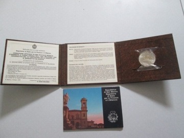 San Marino 1000 lirów 1980 srebro