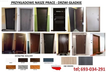 Drzwi drewniane i metalowe zewnętrzne z MONTAŻEM