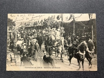 Carnaval de Nice Bataille de fleurs 1907
