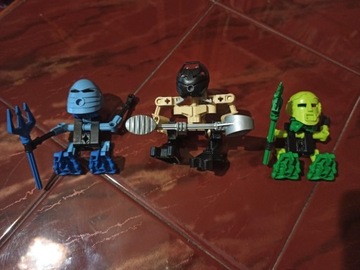 3 sztuki Bionicle mini Lego klocki roboty