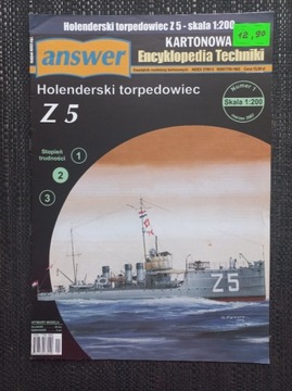 Kartonowa Encykl. Techniki 2007\1 Torpedowiec Z-5