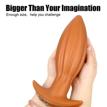 Huge Dildo Butt plug ogromy korek miękki 7cm Big